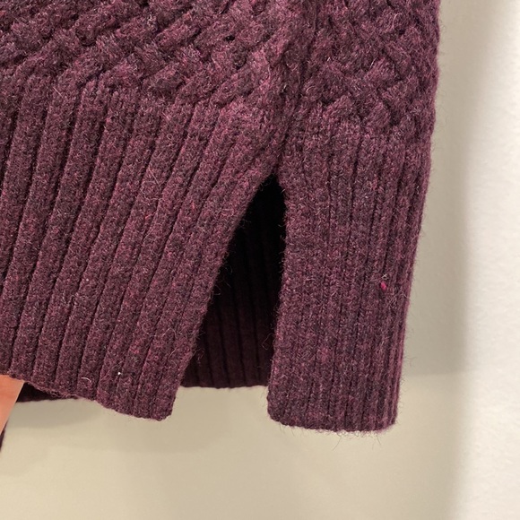 LOFT burgundy purple sweater - Picture 6 of 7